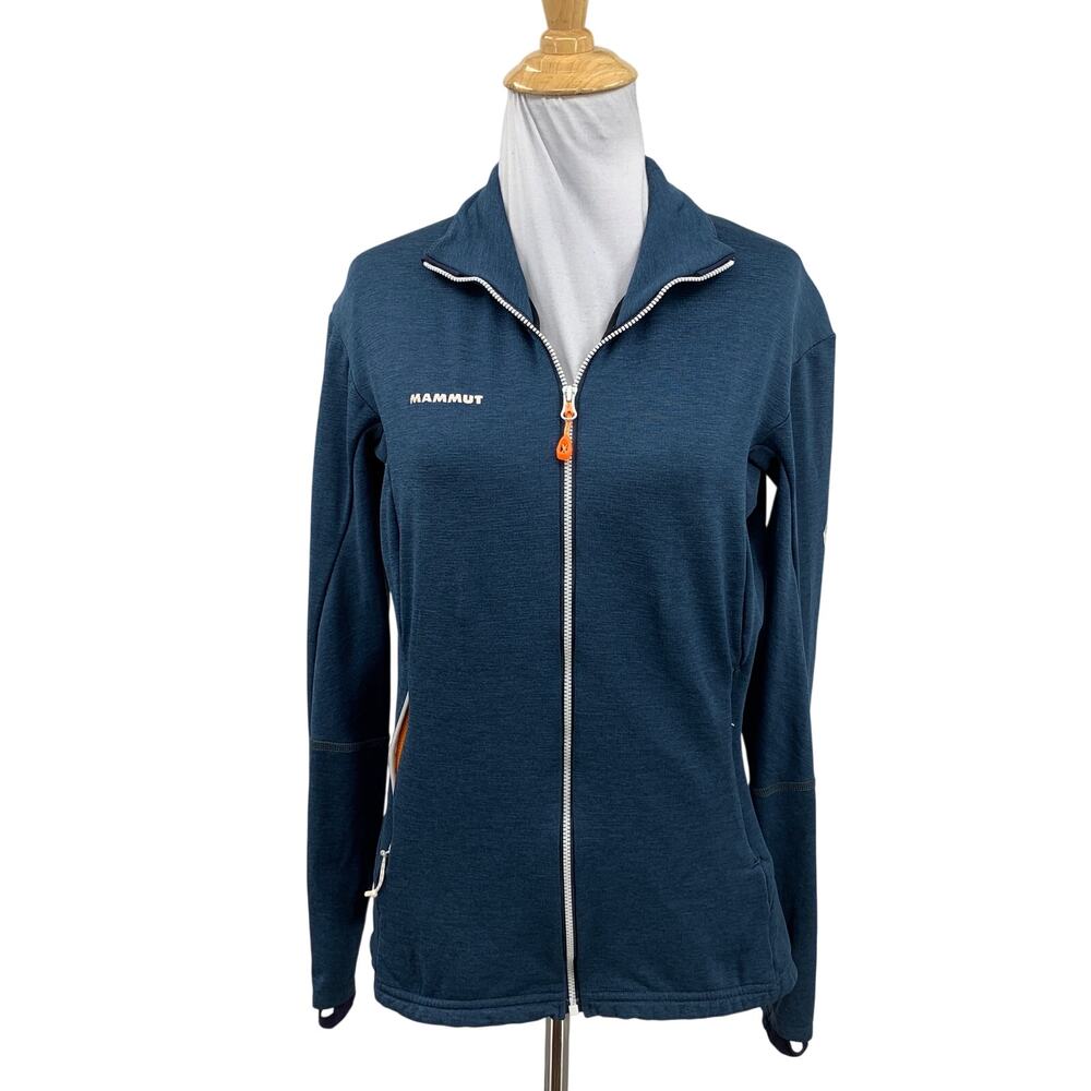 Mammut Jacket Women S Small Multi Eiswand Guide ML Wool Blend Zip Fleece Lined